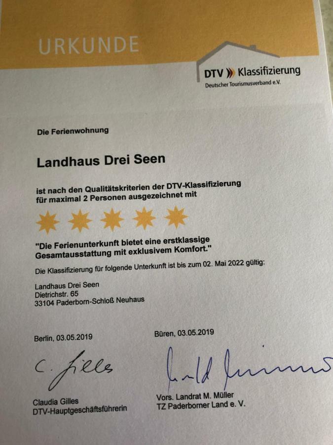 Landhaus Drei Seen Paderborn Esterno foto